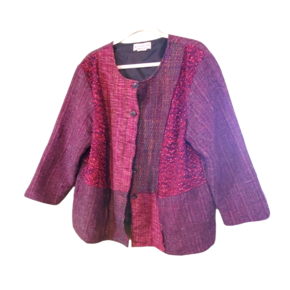 White Stagg Vintage Patchwork Lined Jacket. - image 1